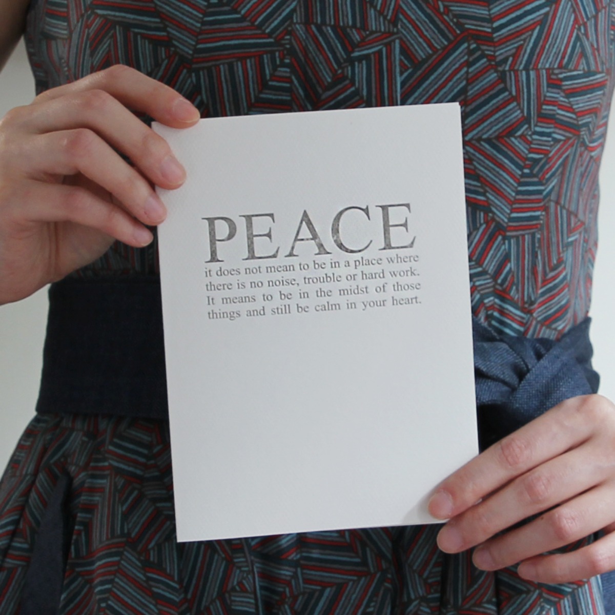 Letterpress card_12_PEACE
