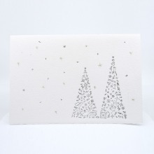 Letterpress card_Winter Trees