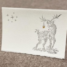 Letterpress card_Deer
